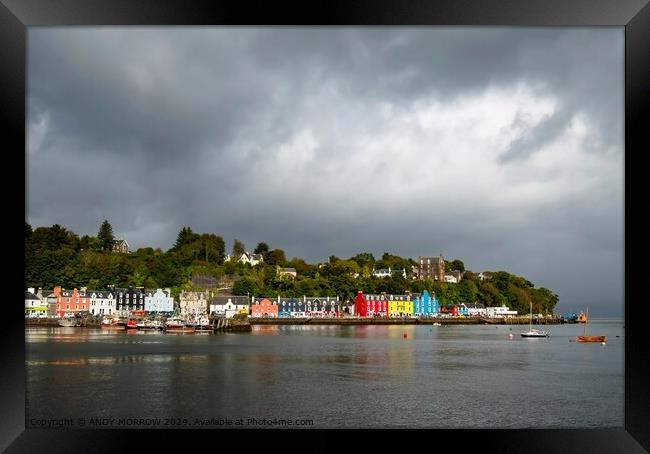Tobermory Isle of Mull Scotland Framed Print by ANDY MORROW