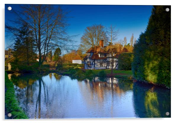 Loose Village in Kent UK Acrylic by John Gilham