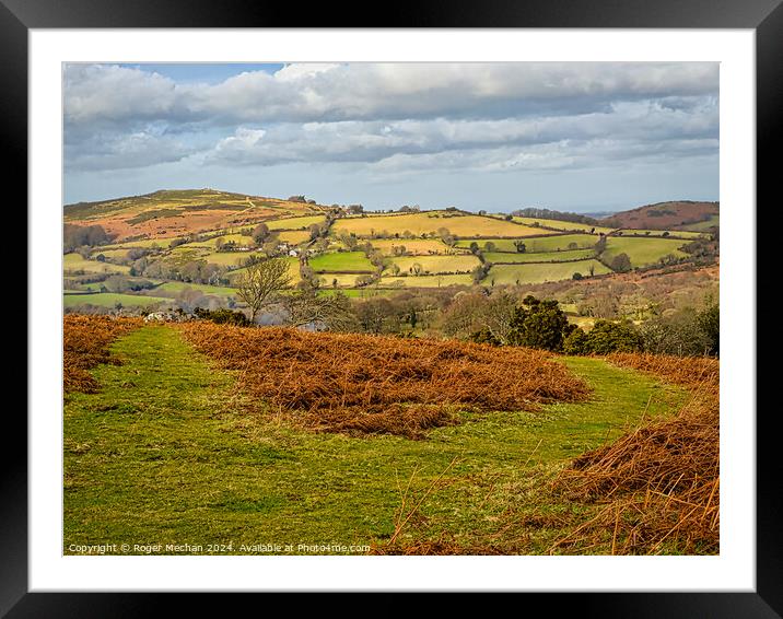 Dartmoor trails Framed Mounted Print by Roger Mechan