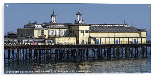 HASTINGS PIER, EAST SUSSEX Acrylic by Ray Bacon LRPS CPAGB