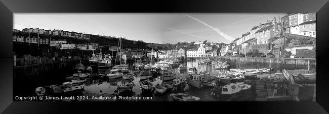 Mevagissey Panorama Framed Print by James Lavott
