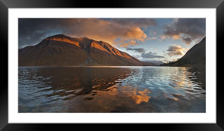 Loch Etive reflection Framed Mounted Print by Creative Photography Wales