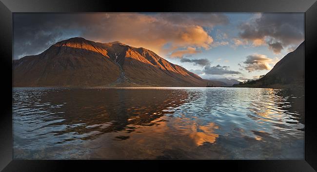 Loch Etive reflection Framed Print by Creative Photography Wales