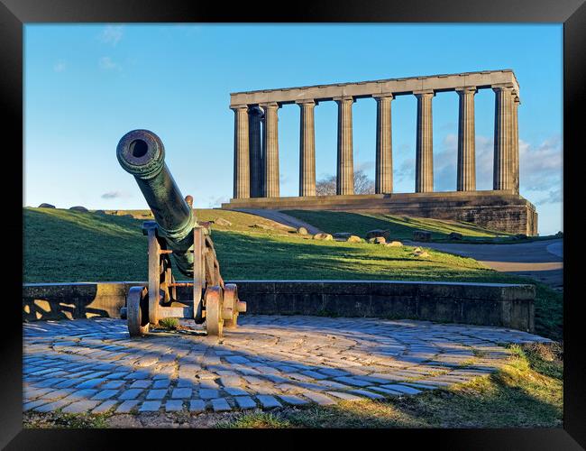 National Monument of Scotland Edinburgh Framed Print by Darren Galpin