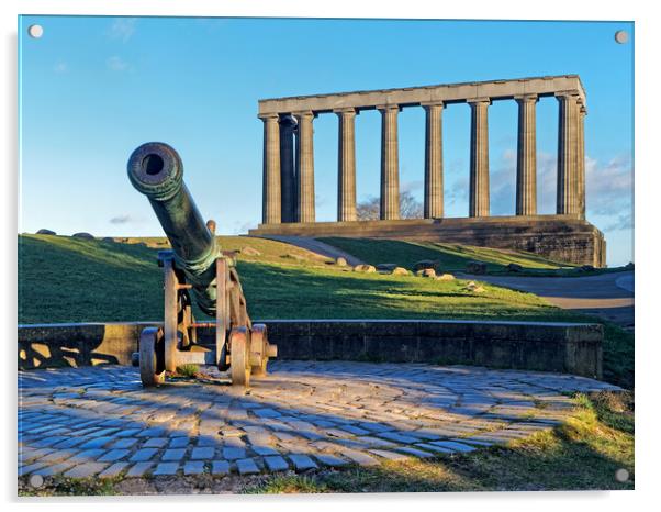 National Monument of Scotland Edinburgh Acrylic by Darren Galpin