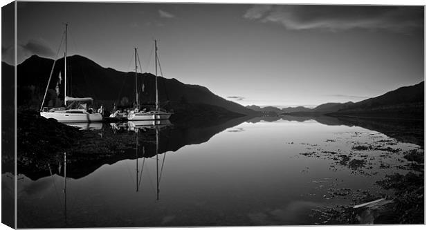 Loch Leven Dusk Canvas Print by Creative Photography Wales