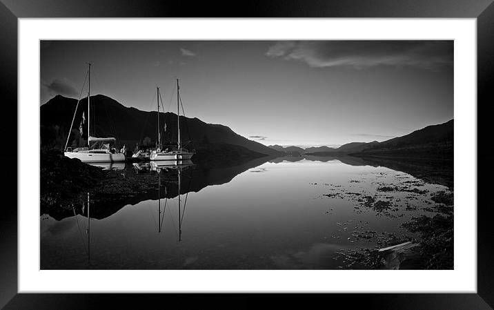 Loch Leven Dusk Framed Mounted Print by Creative Photography Wales