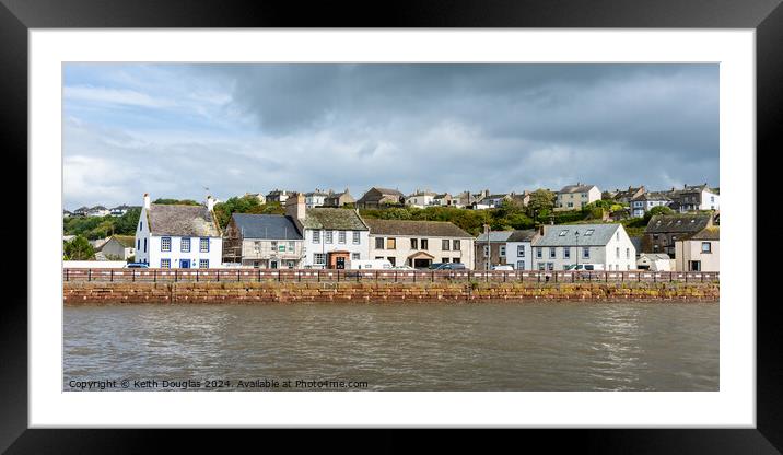 North Quay, Maryport Framed Mounted Print by Keith Douglas