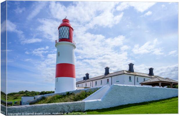 Souter Lighthouse Canvas Print by Darrell Evans