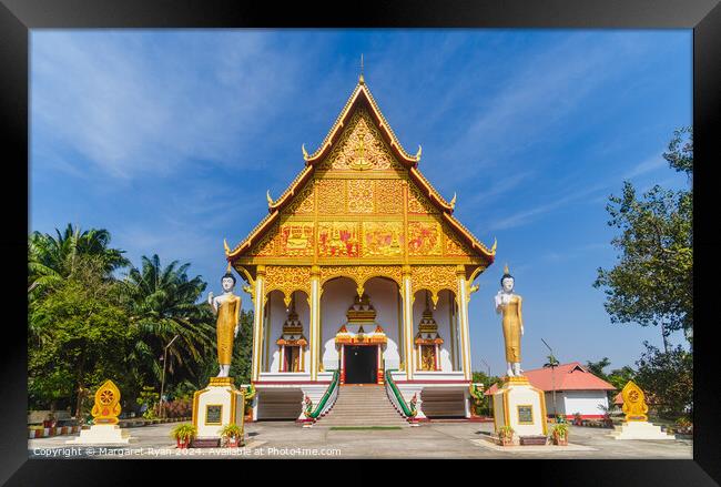 Wat That Luang Neua Vientiane Framed Print by Margaret Ryan