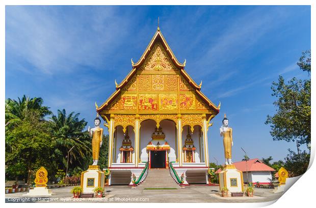 Wat That Luang Neua Vientiane Print by Margaret Ryan