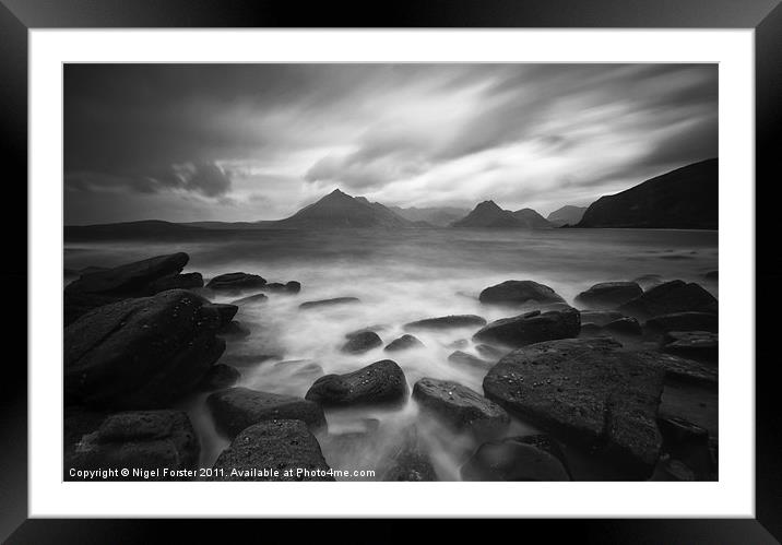 The Cuillins at Elgol Framed Mounted Print by Creative Photography Wales