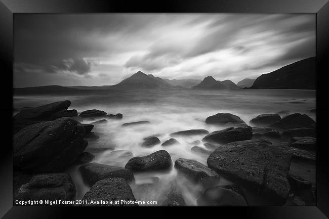 The Cuillins at Elgol Framed Print by Creative Photography Wales