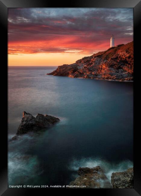 Trevose Lighthouse Framed Print by Phil Lyons