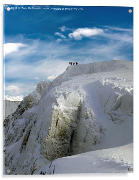 Ben Nevis, the Summit Acrylic by Tom McPherson