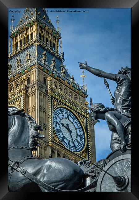 Big Ben and Queen Boudica Framed Print by Alan Barr