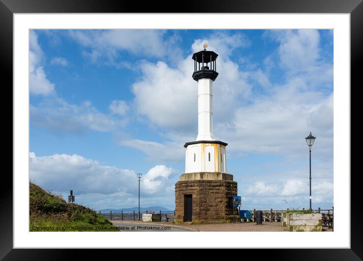 Maryport Lighthouse Framed Mounted Print by Keith Douglas