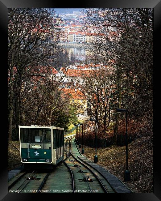 Funicular Railway Prague Framed Print by David Mccandlish