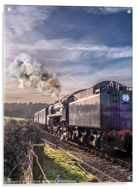 Norfolk Steam Trains  Acrylic by Jim Key