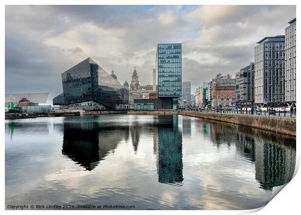 Liverpool Reflctions Print by Rick Lindley