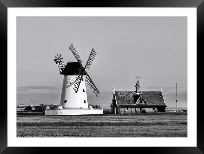 Lytham St Annes Windmill Framed Mounted Print by Rick Lindley
