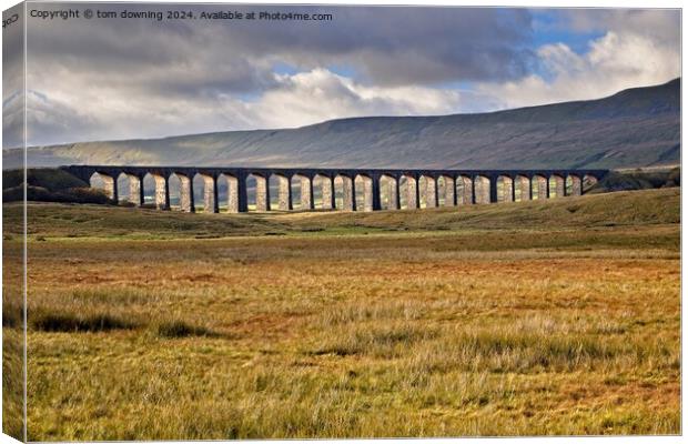 Ribblehead Viaduct Canvas Print by tom downing