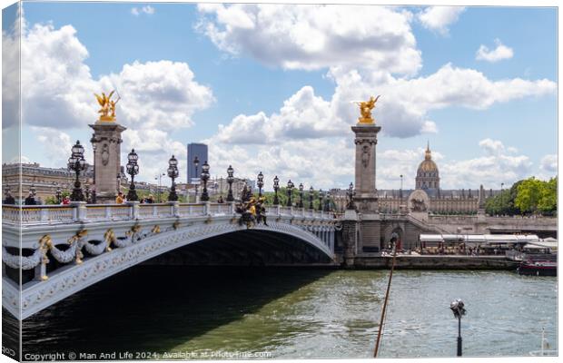 Pont Alexandre III Canvas Print by Man And Life