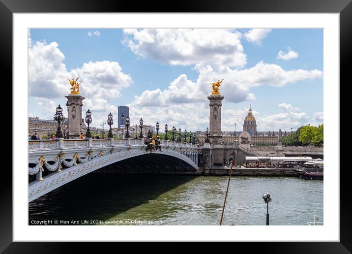 Pont Alexandre III Framed Mounted Print by Man And Life