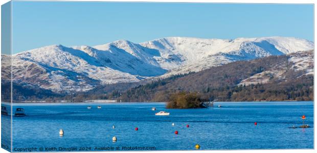 Snow covered Fairfield Horseshoe Canvas Print by Keith Douglas