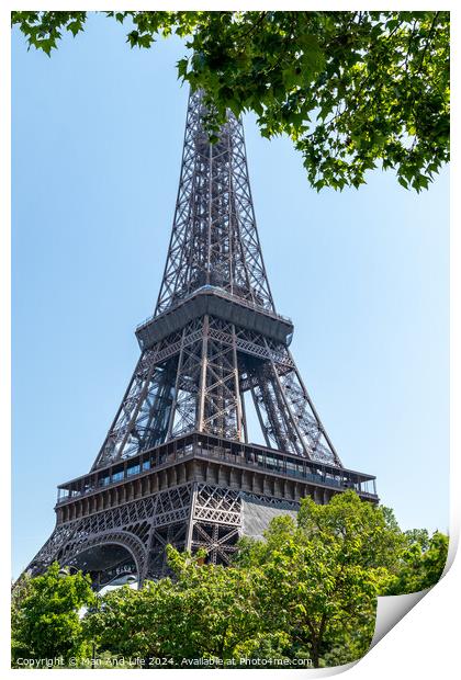 Eiffel Tower Print by Man And Life