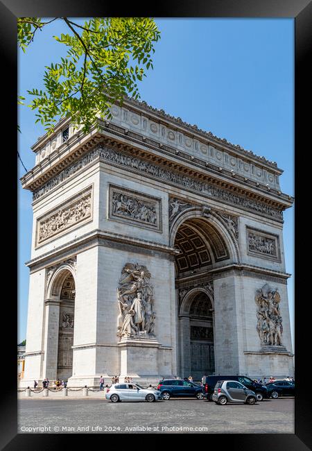 Arc de Triomphe Framed Print by Man And Life