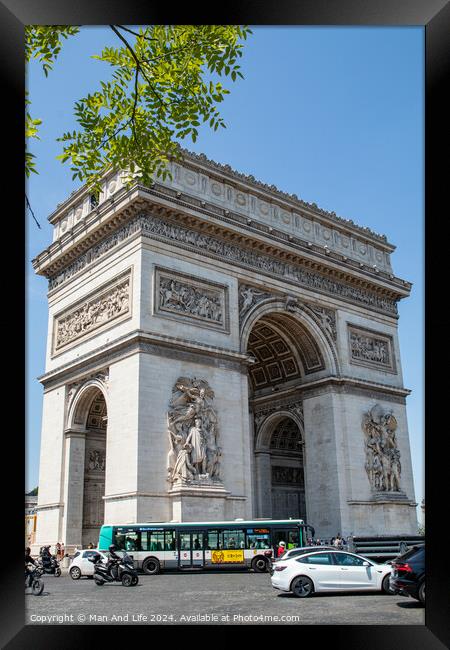 Arc de Triomphe Framed Print by Man And Life