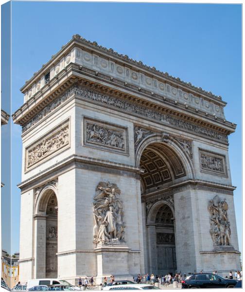 Arc de Triomphe Canvas Print by Man And Life