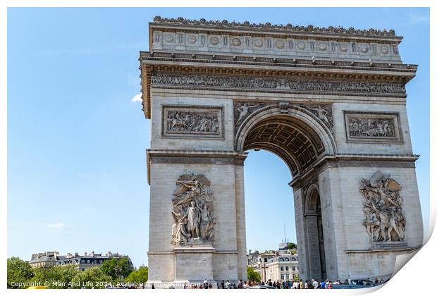 Arc de Triomphe Print by Man And Life