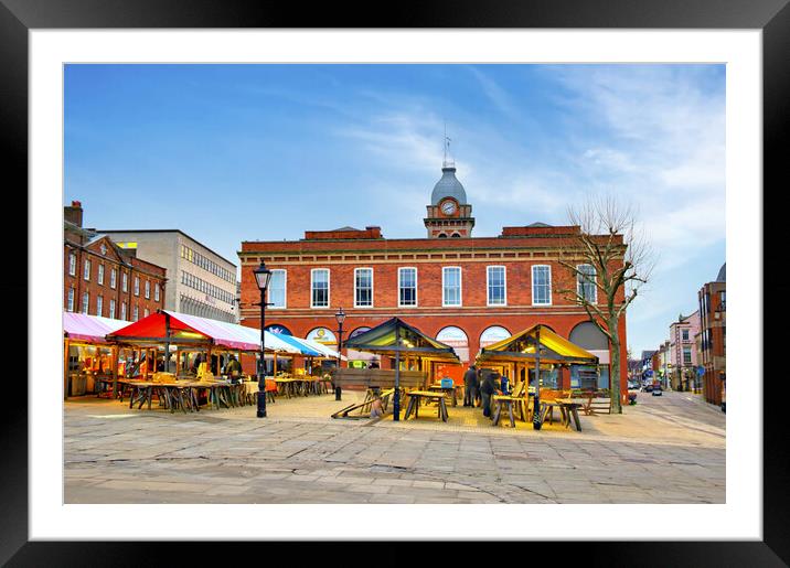 Chesterfield Market Framed Mounted Print by Steve Smith