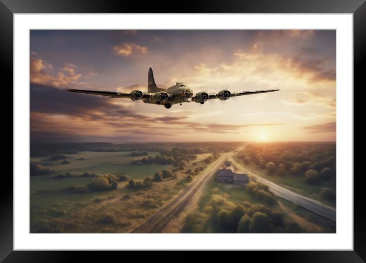 Bomber Country Framed Mounted Print by J Biggadike