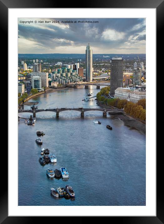 London Skyline Framed Mounted Print by Alan Barr