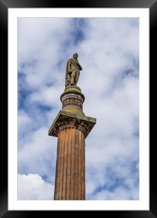 Walter Scott Memorial Column In Glasgow Framed Mounted Print by Artur Bogacki