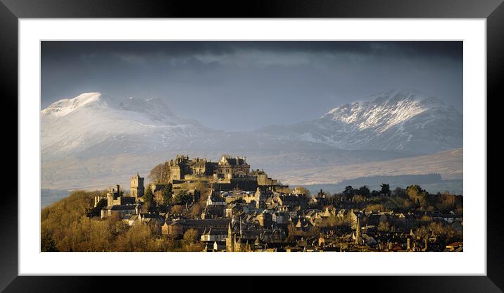 Sunset On Stirling Castle  Framed Mounted Print by Anthony McGeever