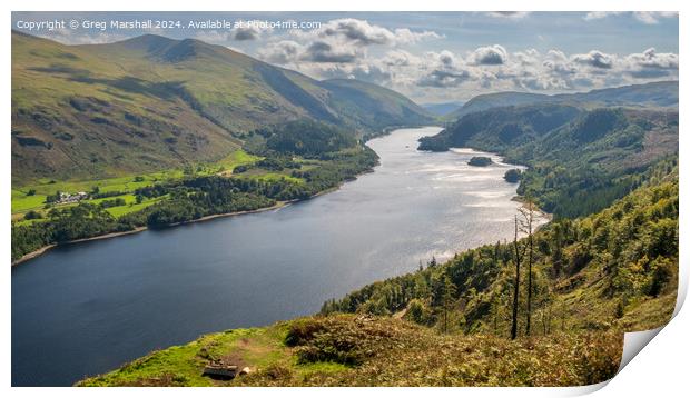 Thirlmere Lake District Print by Greg Marshall