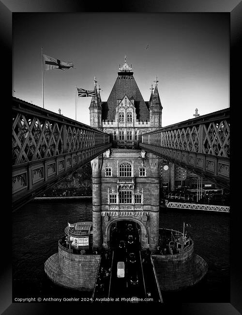 Tower Bridge Framed Print by Anthony Goehler