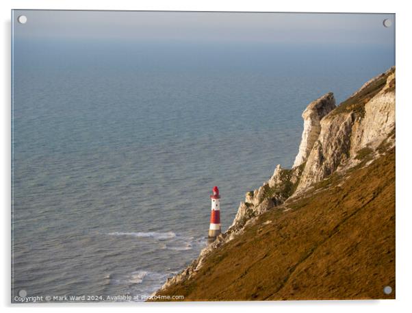 Beachy Head and the Lighthouse. Acrylic by Mark Ward