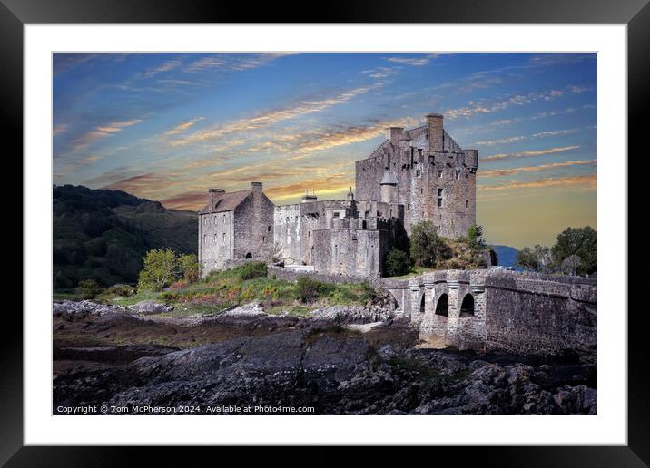 Sundown at Eilean Donan Castle, Scotland Framed Mounted Print by Tom McPherson