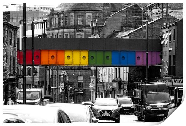 Leeds Rainbow Print by Glen Allen