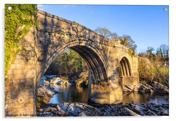 Devils Bridge, Kirkby Lonsdale Acrylic by Keith Douglas