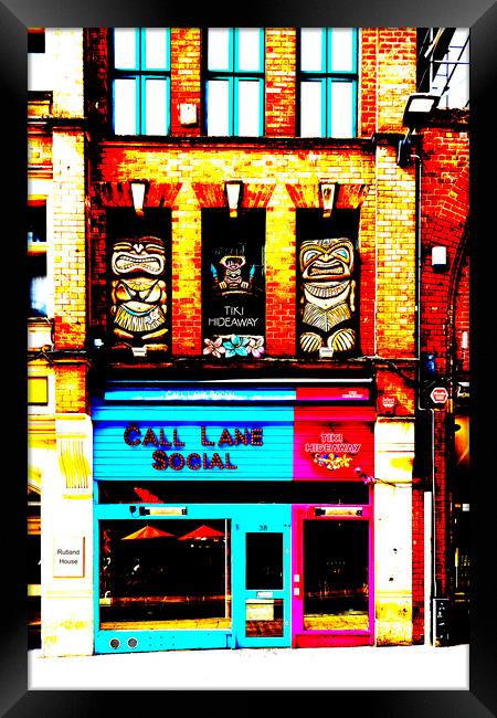 Call Lane Social - Leeds Framed Print by Glen Allen