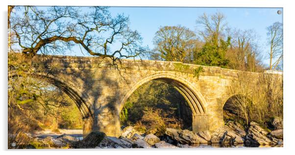 Devils Bridge at Kirkby Lonsdale Acrylic by Keith Douglas