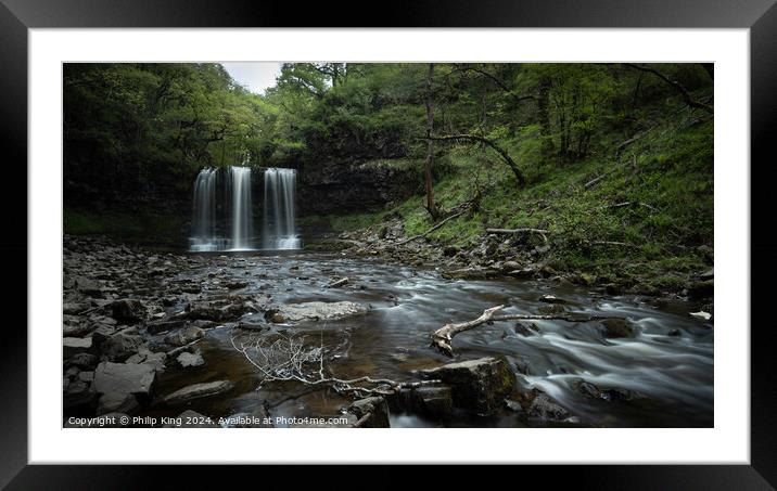 Sgwd Yr Eira, Brecon Beacons Framed Mounted Print by Philip King