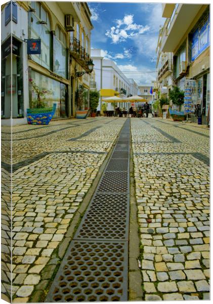 Old Town Olhao Portugal Canvas Print by Steve Smith
