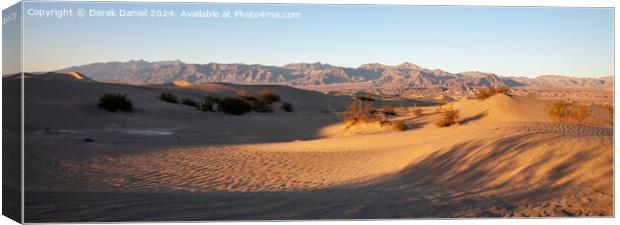 Mesquite Flat Dunes, Stovepipe Wells, Death Valley Canvas Print by Derek Daniel